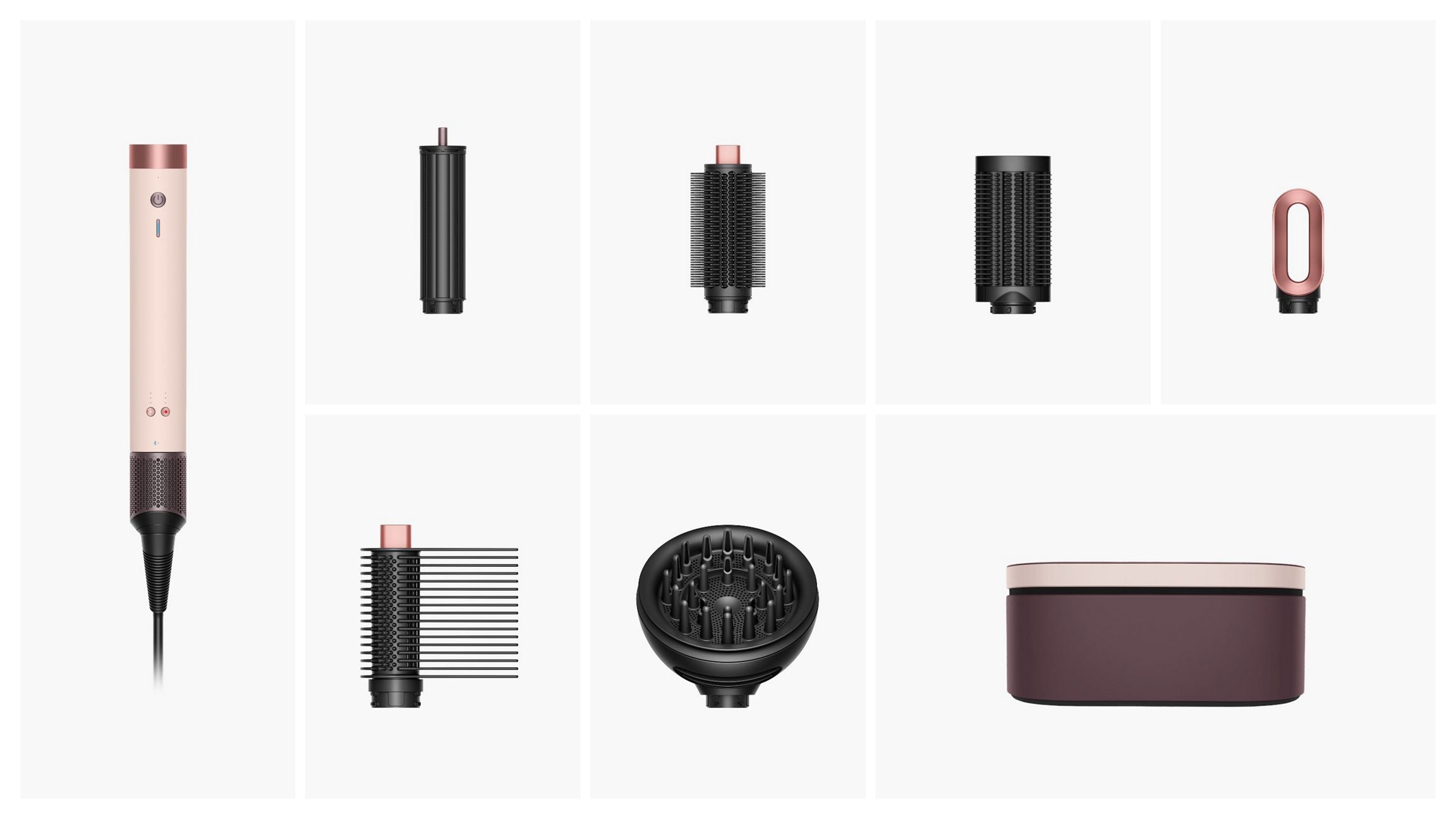 Multi-styler et Sèche-cheveux Dyson Airwrap Co-anda2x™ - cheveux bouclés à frisés (Rose Céramique)