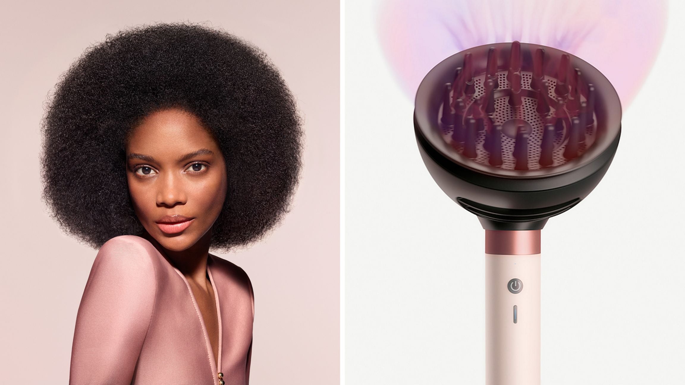 Multi-styler et Sèche-cheveux Dyson Airwrap Co-anda2x™ - cheveux bouclés à frisés (Rose Céramique)