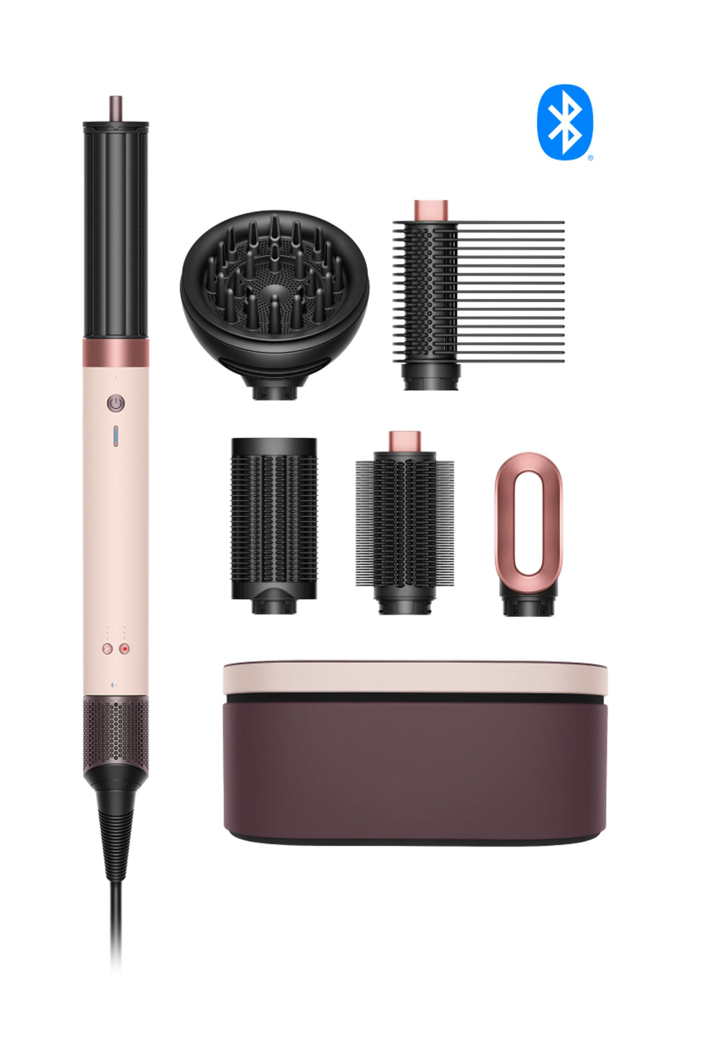 Multi-styler et Sèche-cheveux Dyson Airwrap Co-anda2x™ - cheveux bouclés à frisés (Rose Céramique)