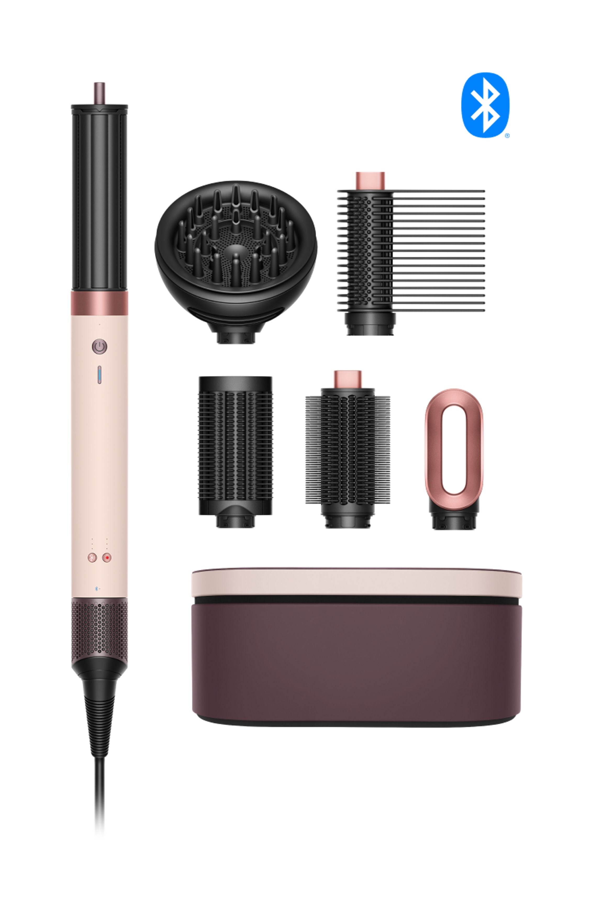 Multi-styler et Sèche-cheveux Dyson Airwrap Co-anda2x™ - cheveux bouclés à frisés (Rose Céramique)