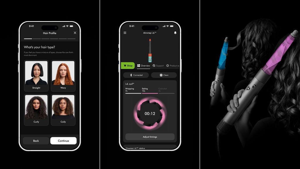 Multi-styler Dyson Airwrap i.d.™ - cheveux bouclés à frisés (Rose Céramique)