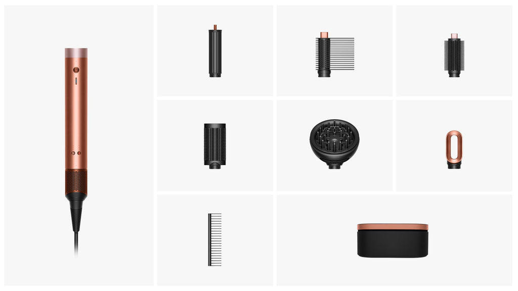 Multi-styler et Sèche-cheveux Dyson Airwrap Co-anda2x™ - cheveux bouclés à frisés (Soie Ambrée)