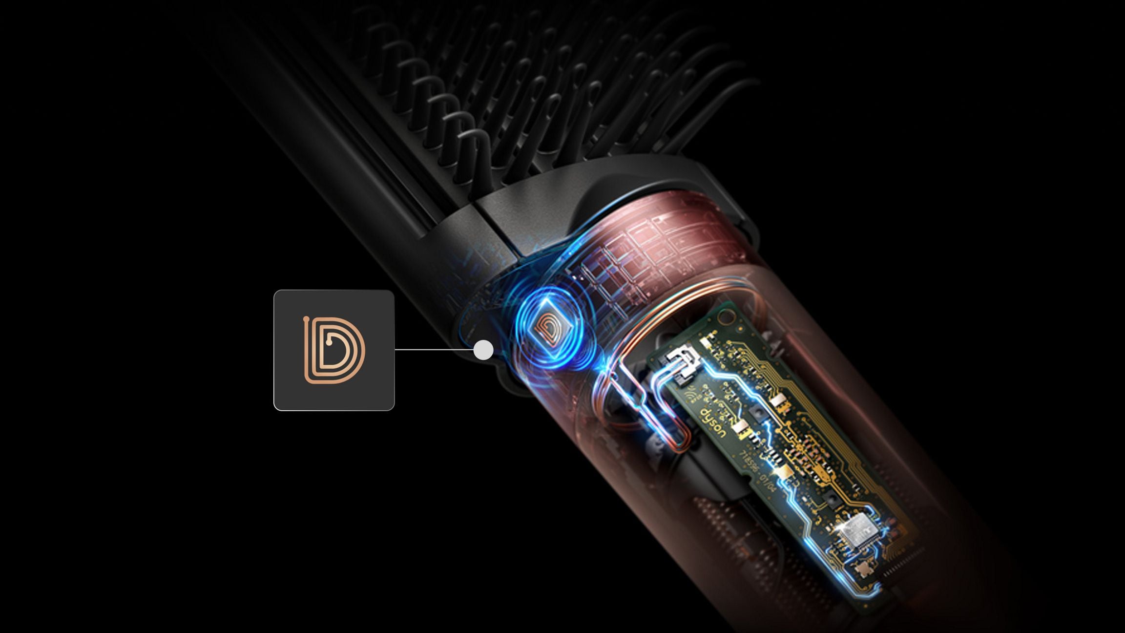 Multi-styler et Sèche-cheveux Dyson Airwrap Co-anda2x™ - cheveux bouclés à frisés (Soie Ambrée)